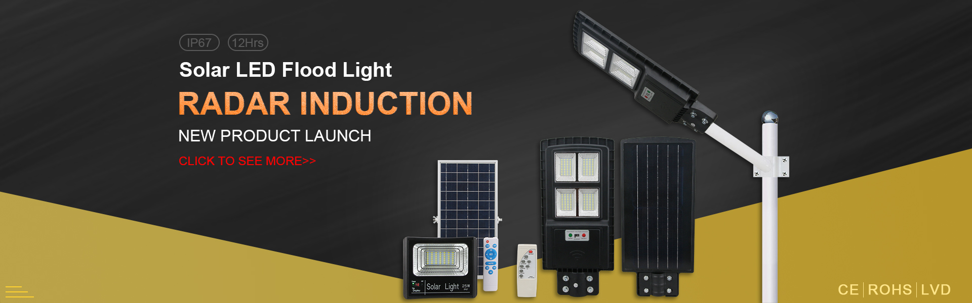 Solar led street light