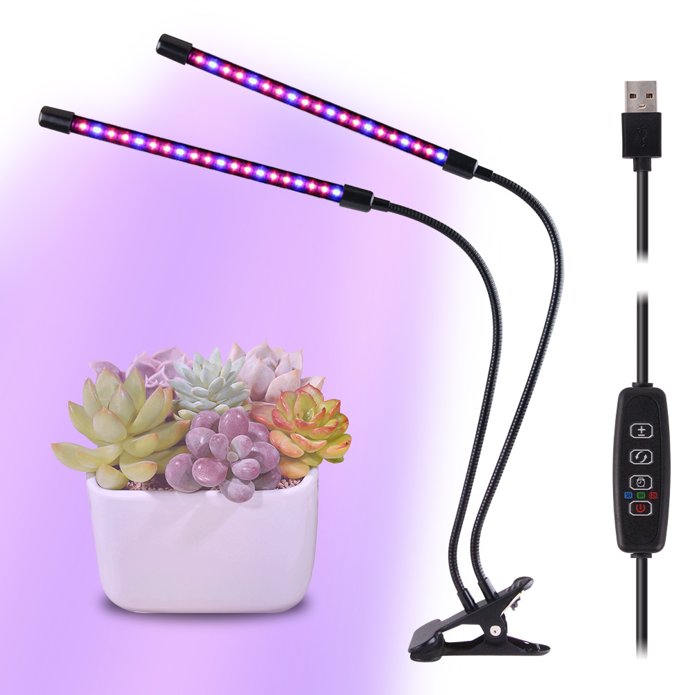  Led clip grow light-Dual tubes